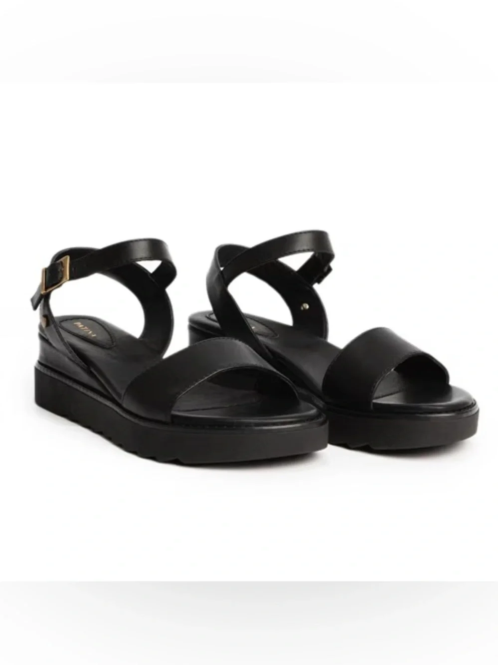 Portland Leather Platform Ankle-Strap Sandals